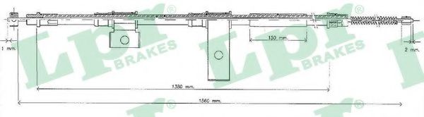 Cablu, frana de parcare