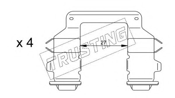 Set accesorii, placute frana
