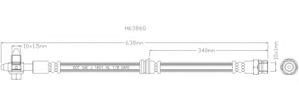 6011 Furtun frana REMKAFLEX 
