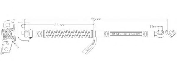 6672 Furtun frana REMKAFLEX 