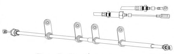 FA02271 Cablu, frana de parcare CEF 