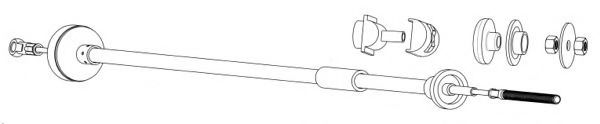 SK01100 Cablu ambreiaj CEF 