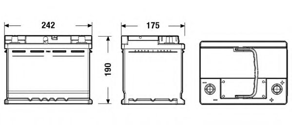 TL600 Baterie de pornire TUDOR 