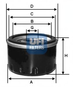 23.285.00 Filtru ulei UFI 