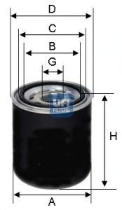 27.259.00 Element filtrant uscator aer, compresor UFI 