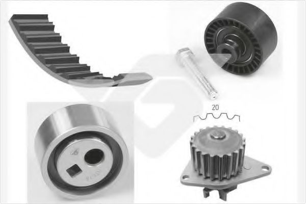 Set pompa apa + curea dintata