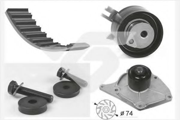 Set pompa apa + curea dintata