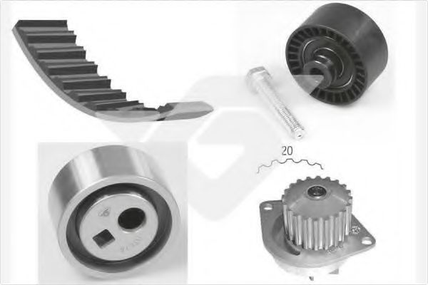 Set pompa apa + curea dintata