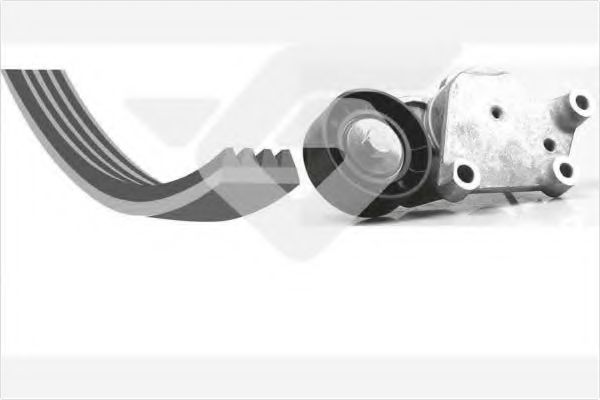 KHV 167 Set curea transmisie cu caneluri HUTCHINSON 