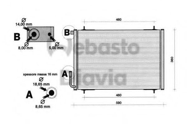 82D0225199A Condensator, climatizare WEBASTO 