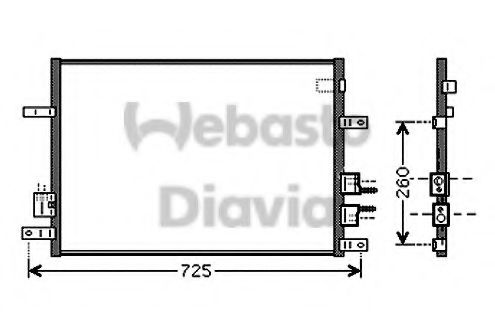 82D0225544A Condensator, climatizare WEBASTO 
