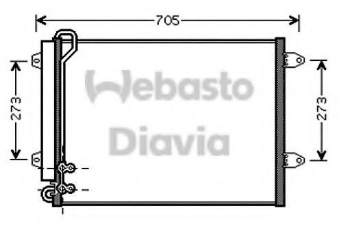 82D0225573A Condensator, climatizare WEBASTO 