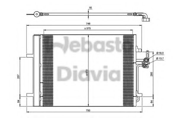 82D0225670A Condensator, climatizare WEBASTO 