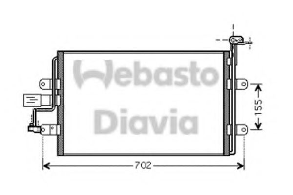 82D0226233MA Condensator, climatizare WEBASTO 