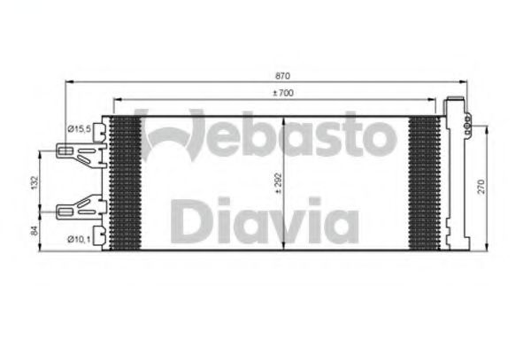 82D0226235MA Condensator, climatizare WEBASTO 