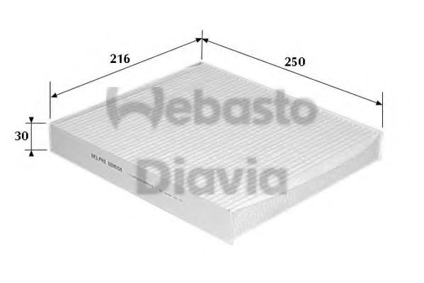 82D0325111A Filtru, aer habitaclu WEBASTO 