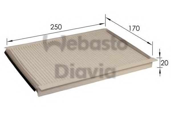 82D0325221A Filtru, aer habitaclu WEBASTO 