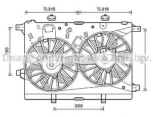 AL7517 Ventilator, radiator AVA QUALITY COOLING 