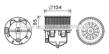 AU8222 Electromotor, ventilatie interioara AVA QUALITY COOLING 
