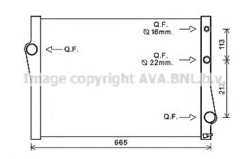 BWA2471 Radiator, racire motor AVA QUALITY COOLING 
