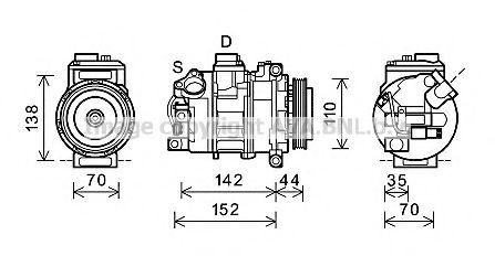BWK424 Compresor, climatizare AVA QUALITY COOLING 