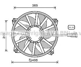 CN7552 Ventilator, radiator AVA QUALITY COOLING 