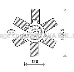 CN7553 Ventilator, radiator AVA QUALITY COOLING 