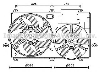 CN7554 Ventilator, radiator AVA QUALITY COOLING 