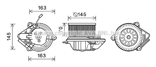 CN8515 Electromotor, ventilatie interioara AVA QUALITY COOLING 
