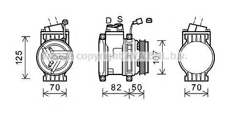 CTK041 Compresor, climatizare AVA QUALITY COOLING 
