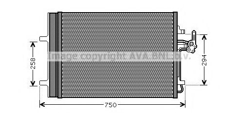 FDA5427D Condensator, climatizare AVA QUALITY COOLING 