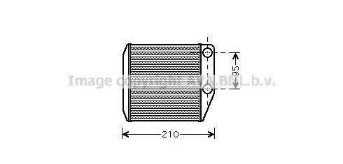 FT6313 Schimbator caldura, incalzire habitaclu AVA QUALITY COOLING 