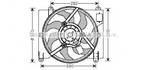 FT7504 Ventilator, radiator AVA QUALITY COOLING 