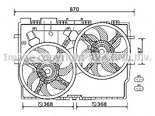 FT7583 Ventilator, radiator AVA QUALITY COOLING 