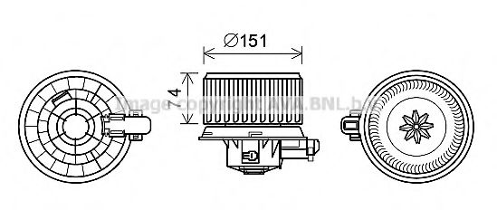 KA8257 Electromotor, ventilatie interioara AVA QUALITY COOLING 