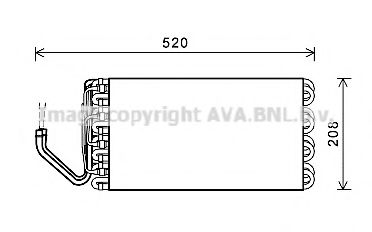 MNV069 evaporator,aer conditionat AVA QUALITY COOLING 