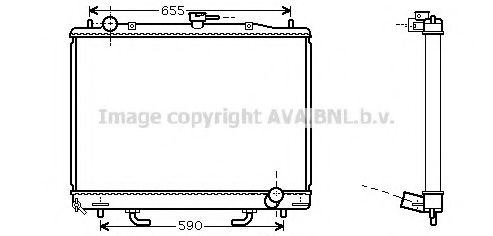 MT2163 Radiator, racire motor AVA QUALITY COOLING 