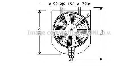 MT7501 Ventilator, radiator AVA QUALITY COOLING 