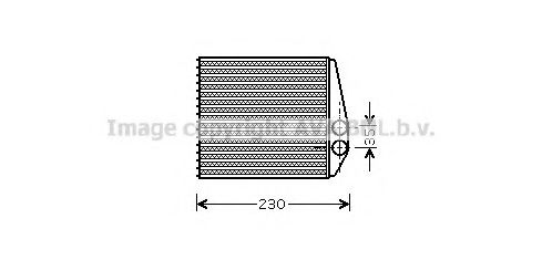 OL6355 Schimbator caldura, incalzire habitaclu AVA QUALITY COOLING 