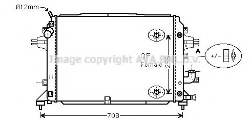 OLA2460 Radiator, racire motor AVA QUALITY COOLING 