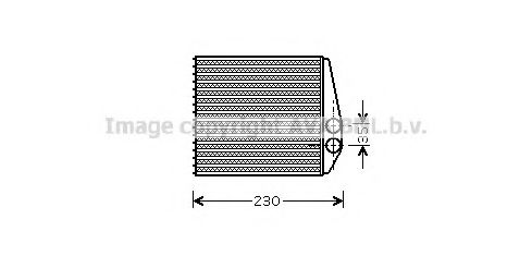 OLA6355 Schimbator caldura, incalzire habitaclu AVA QUALITY COOLING 