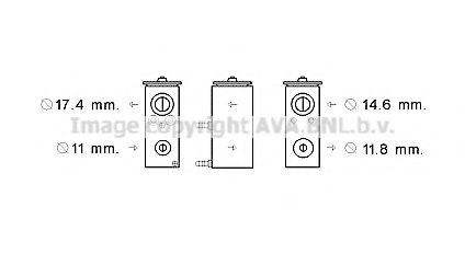 PE1376 Supapa expansiune, clima AVA QUALITY COOLING 
