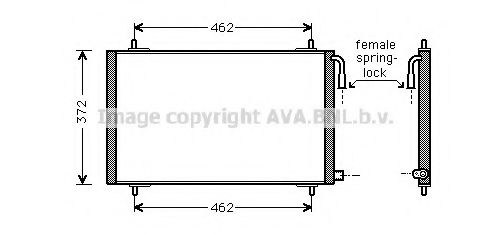 PE5191 Condensator, climatizare AVA QUALITY COOLING 