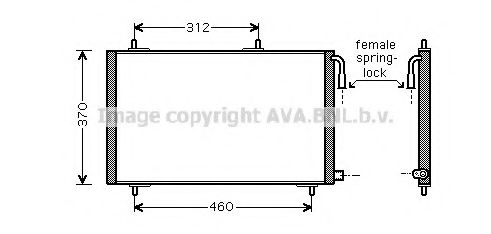 PE5257 Condensator, climatizare AVA QUALITY COOLING 