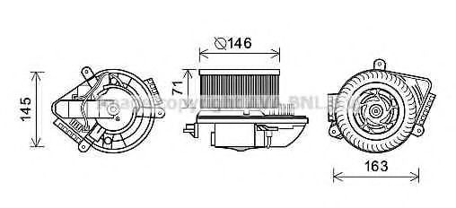 Electromotor, ventilatie interioara
