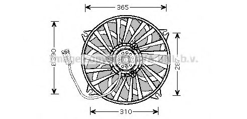 PE7529 Ventilator, radiator AVA QUALITY COOLING 