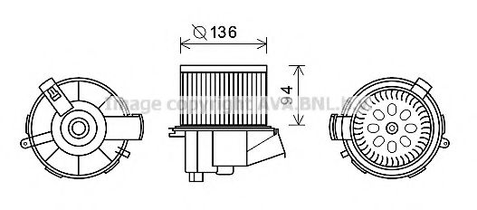 Electromotor, ventilatie interioara