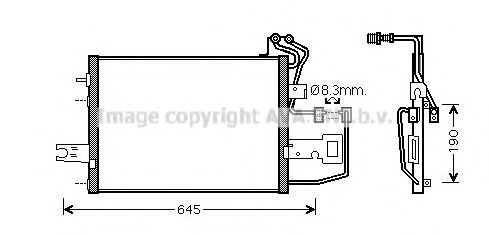 SA5015 Condensator, climatizare AVA QUALITY COOLING 