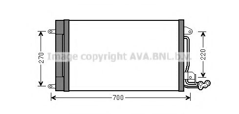 ST5038D Condensator, climatizare AVA QUALITY COOLING 