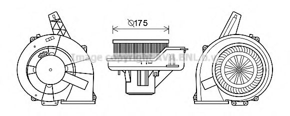 ST8045 Electromotor, ventilatie interioara AVA QUALITY COOLING 